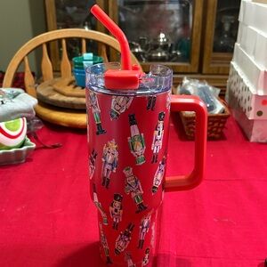 NWT SIMPLY SOUTHERN RED NUTCRACKER 40oz Tumbler